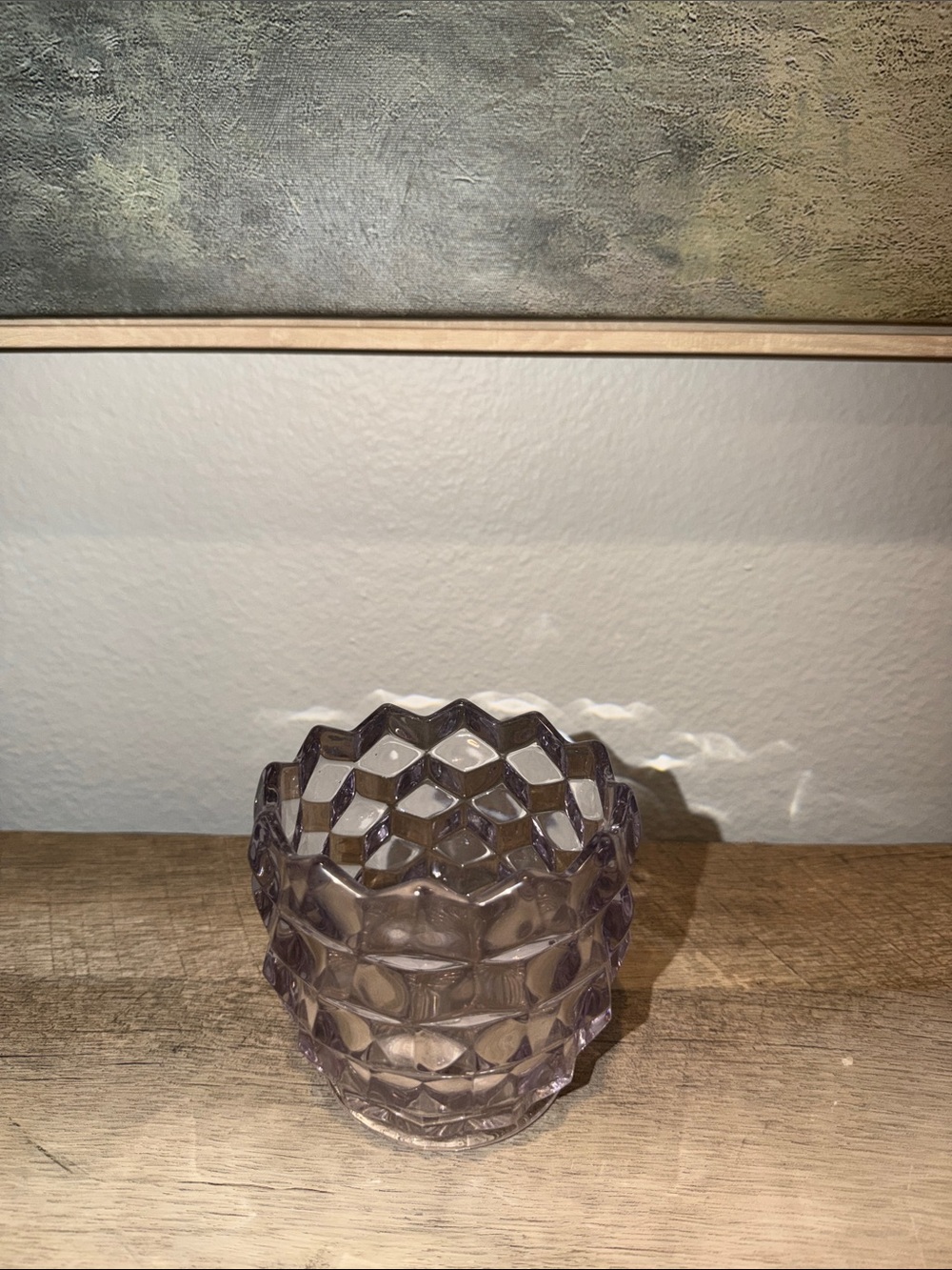 Vintage Decorative Textured Glass